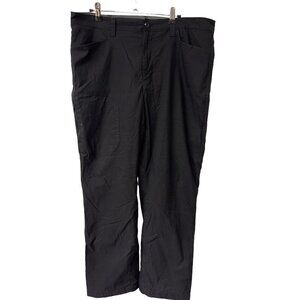 Eddie Bauer Pants Men's 36x30 Black Fleece Lined Tech Zip Pockets